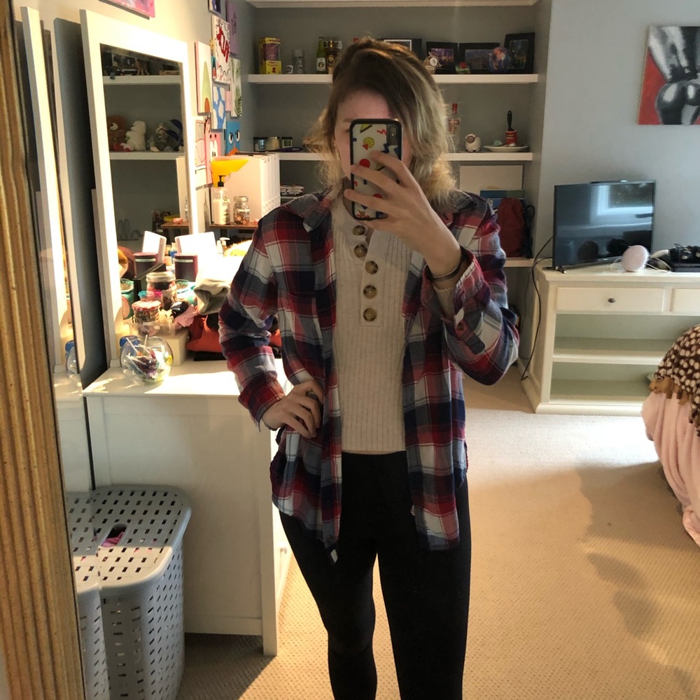 American Eagle Amazingly Soft Boyfriend Flannel